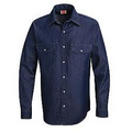 Red Kap Men's Long Sleeve Utility Denim Western Shirt